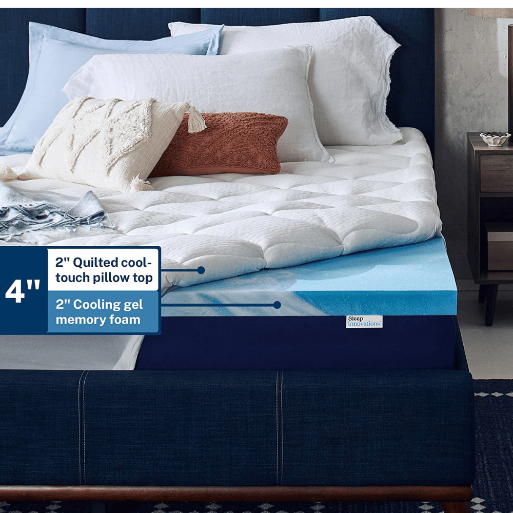 Sleep Innovations Gel Infused Mattress Topper
