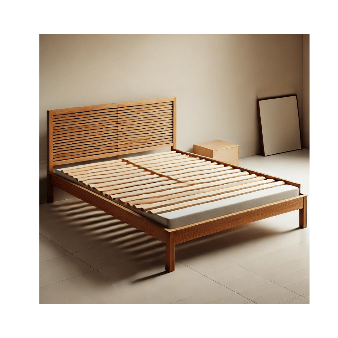 Wooden bed frame