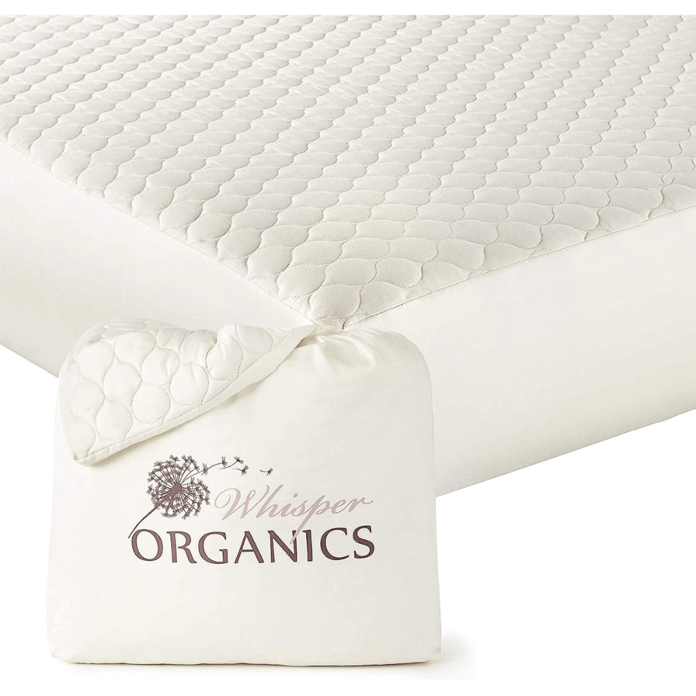 Whisper Organics cotton bed protector