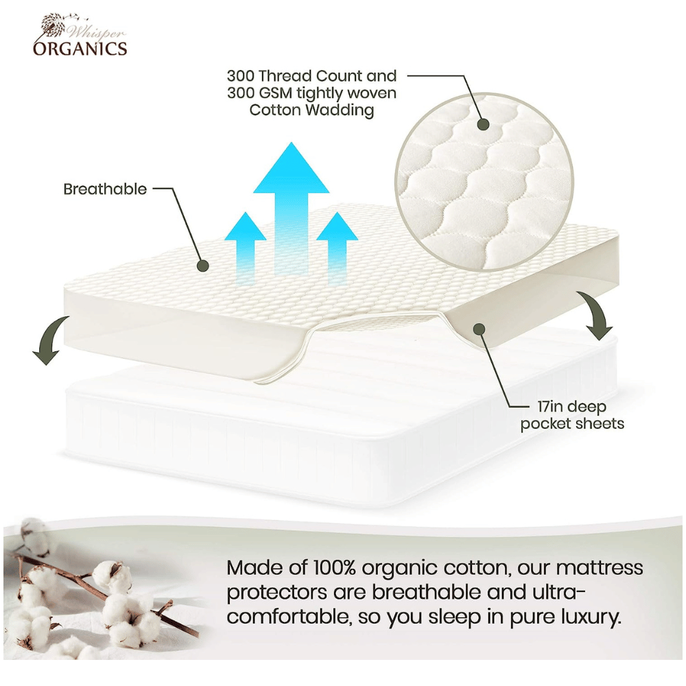 Whisper Organics organic waterproof protector