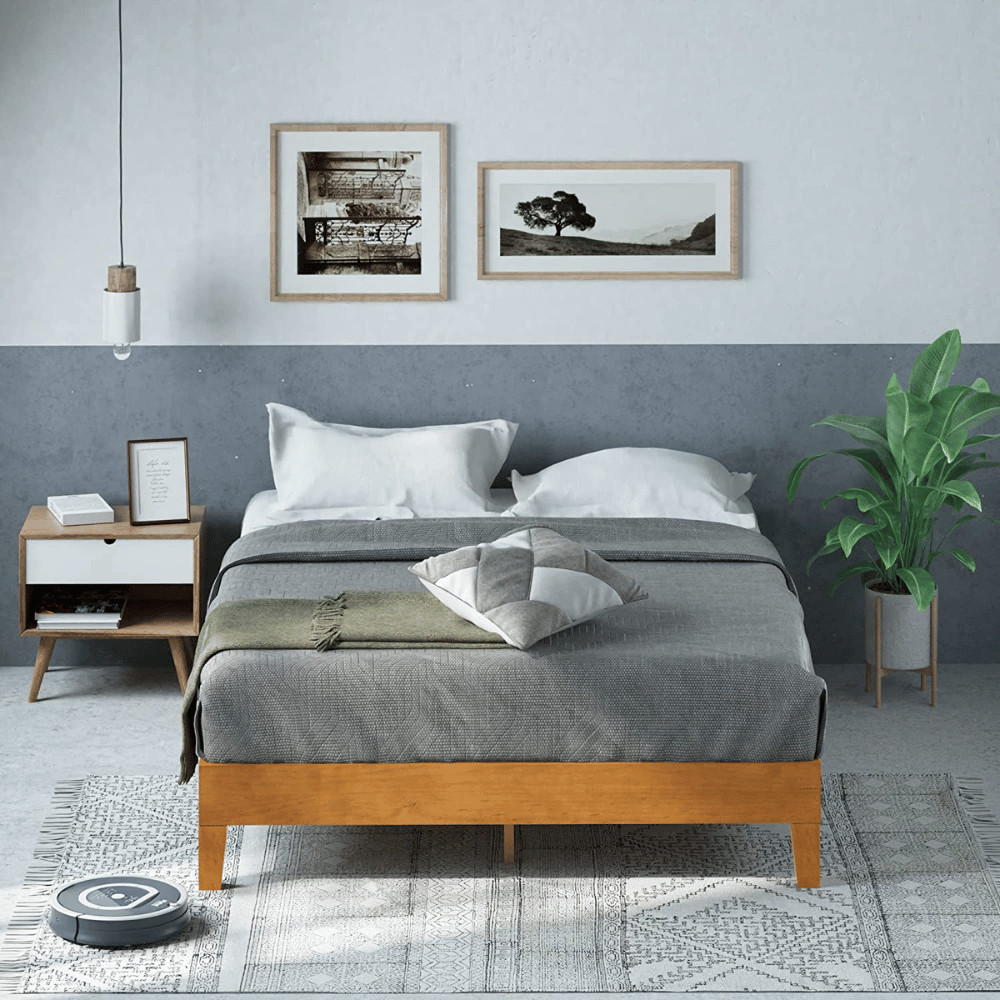 ZINUS sturdy slats Queen Bed Frame