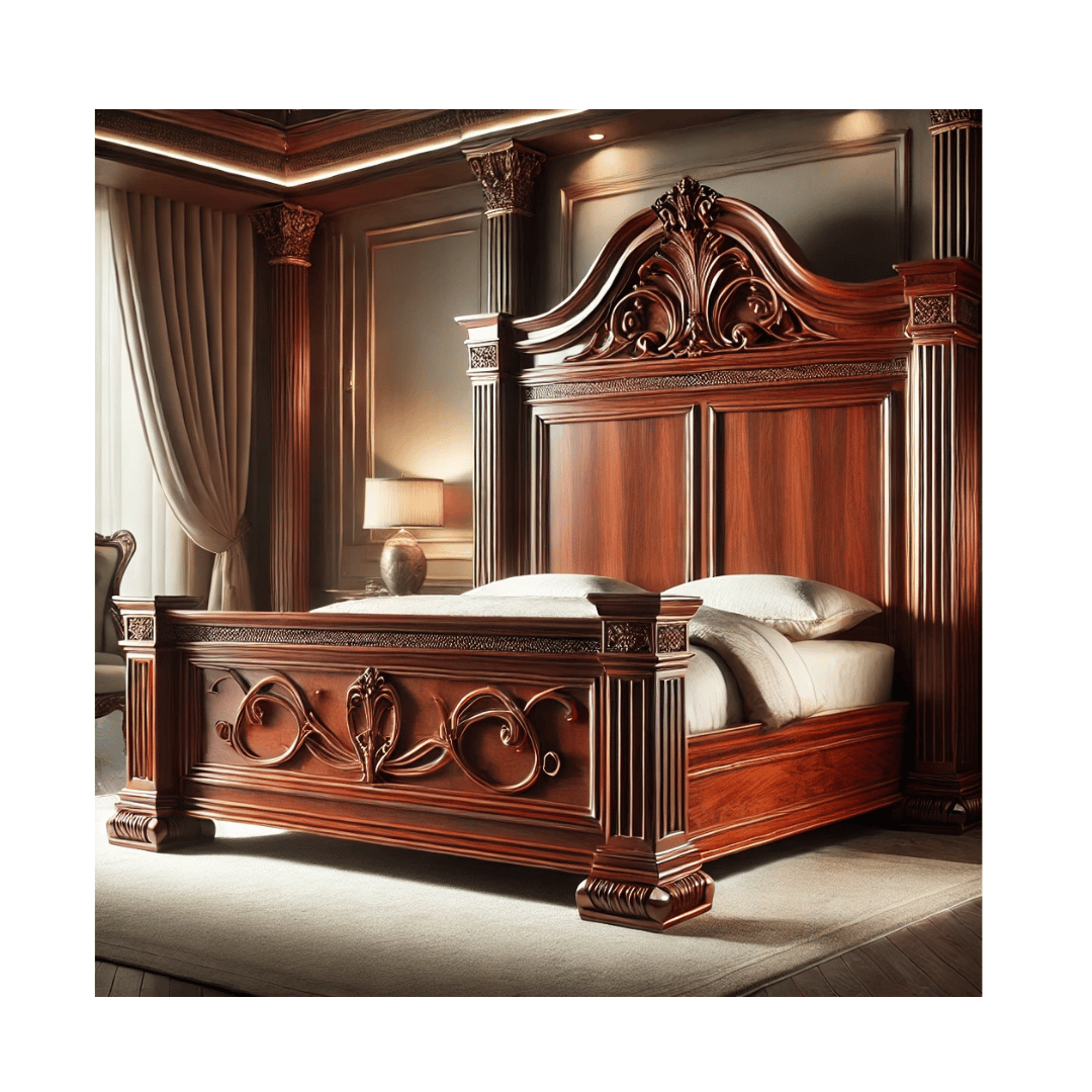Victorian-style bed frame