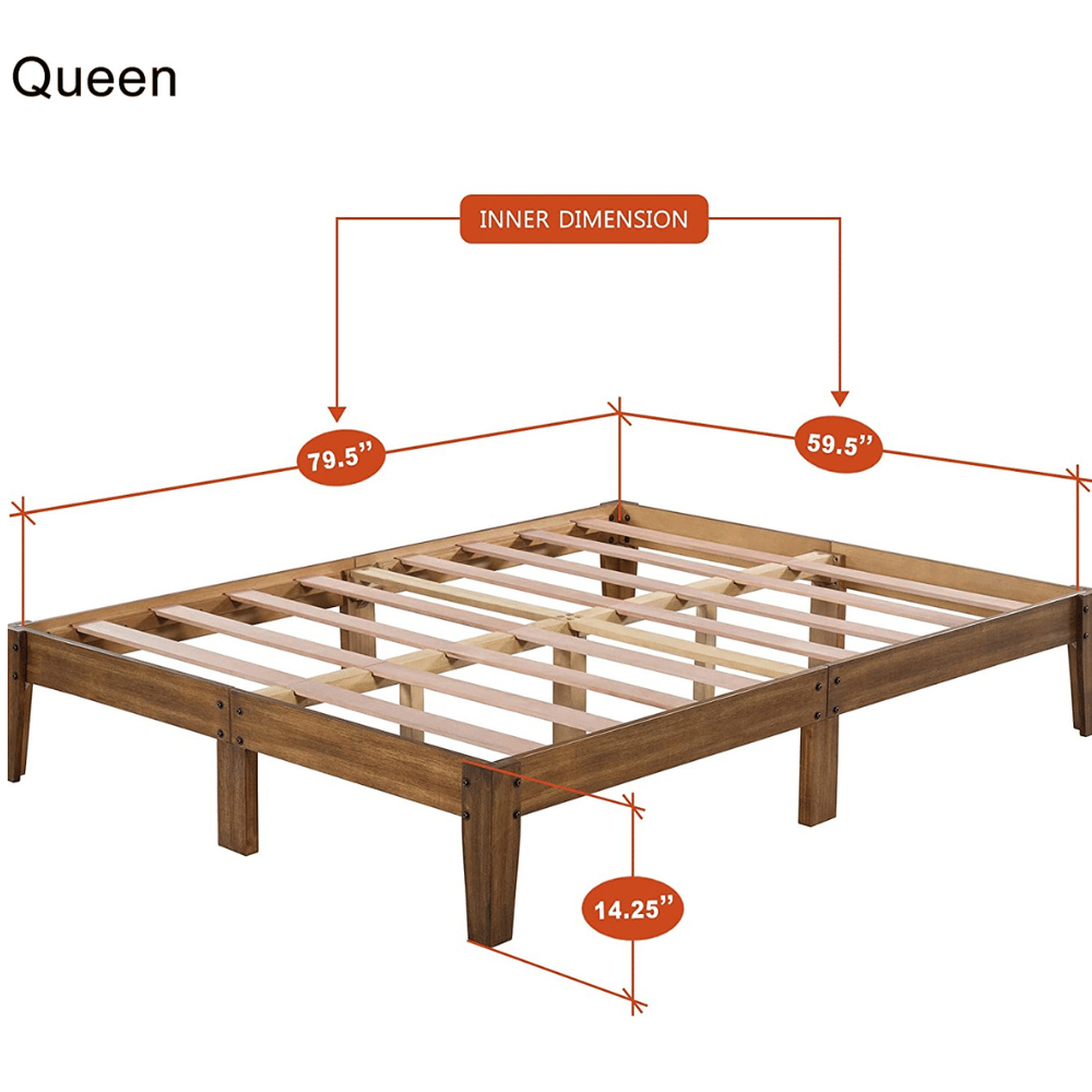 PrimaSleep strong slats Queen Bed Frame