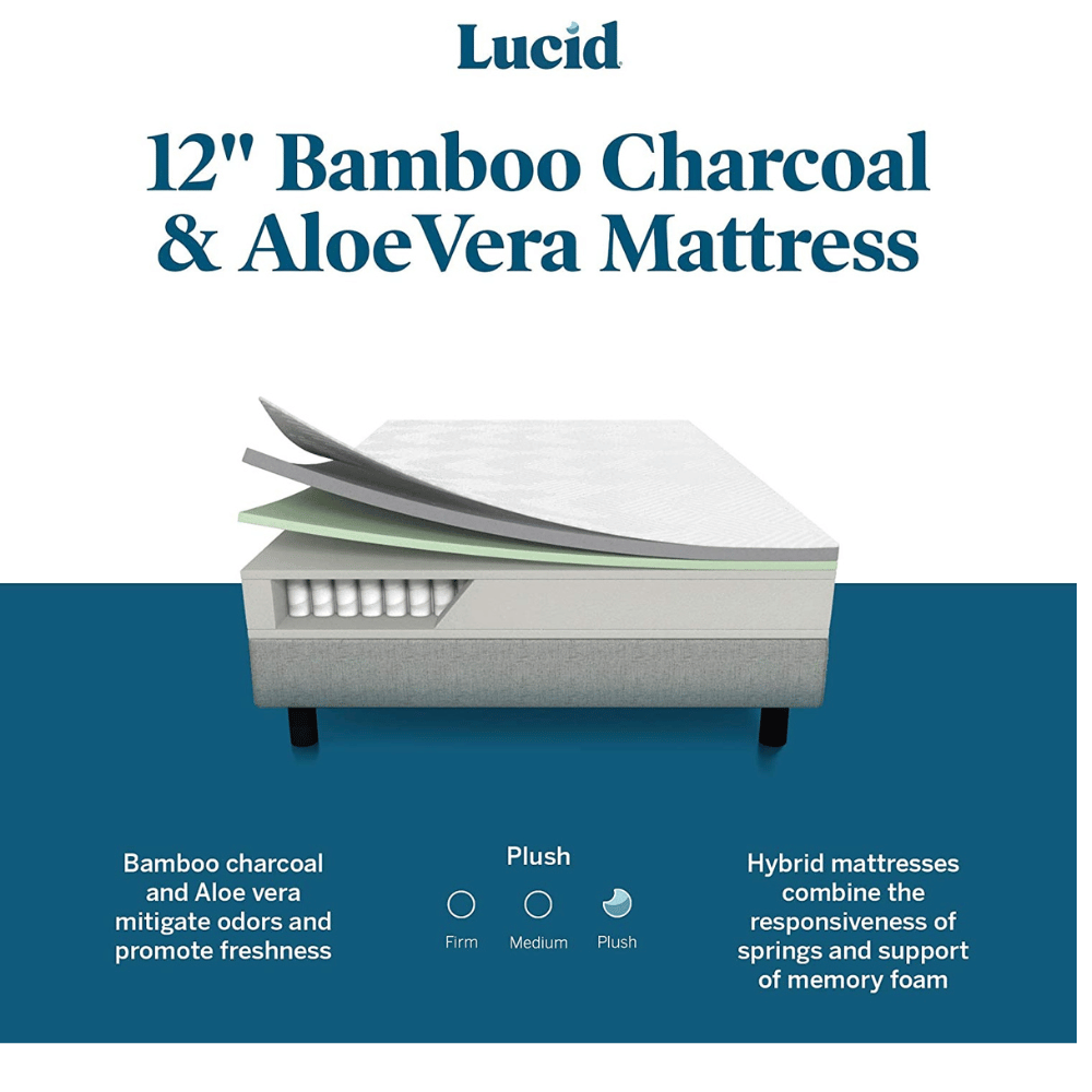 Lucid latex hybrid Mattress