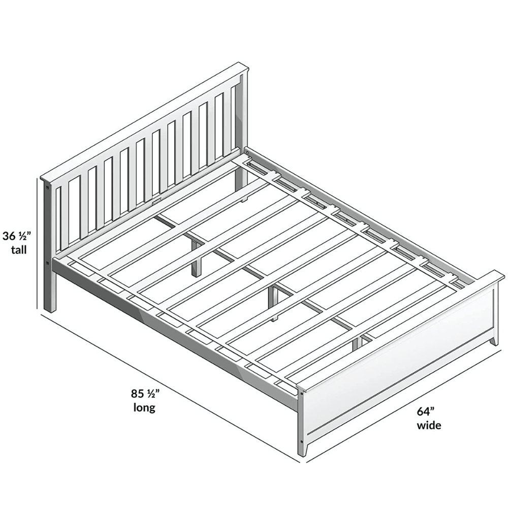 Plank+Beam durable wood Queen Bed Frame
