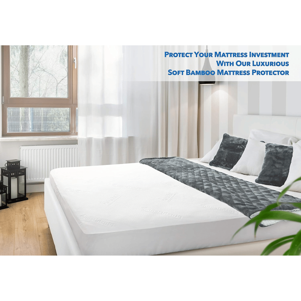 PlushDeluxe deep-pocket bed protector