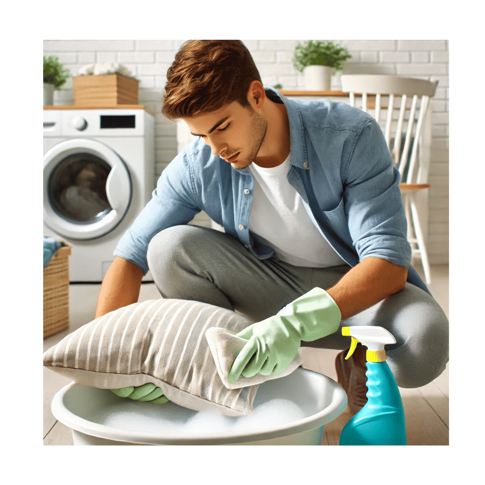 Deep cleaning pillow