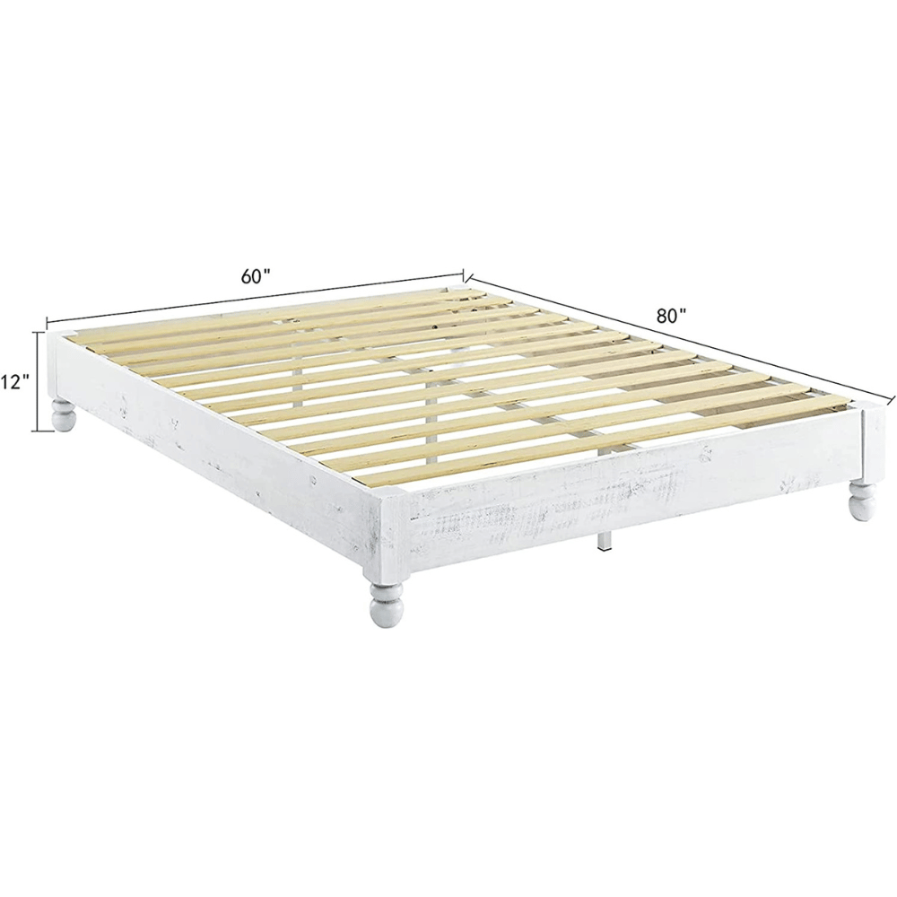 MUSEHOMEINC rustic charm Queen Bed Frame