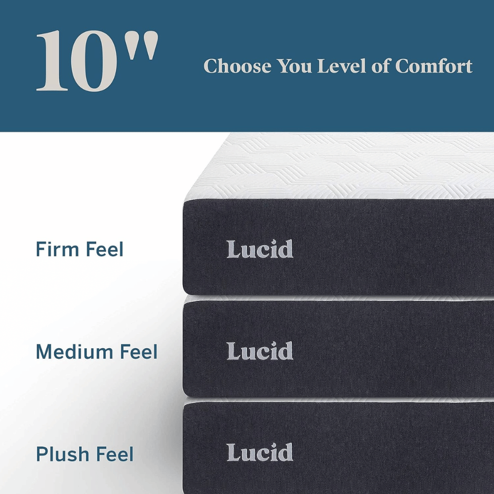 LUCID multiple firmness support mattress​