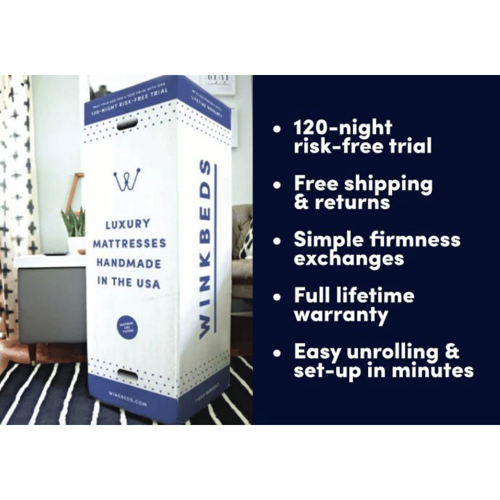 WinkBed mattress firmness options bed.
