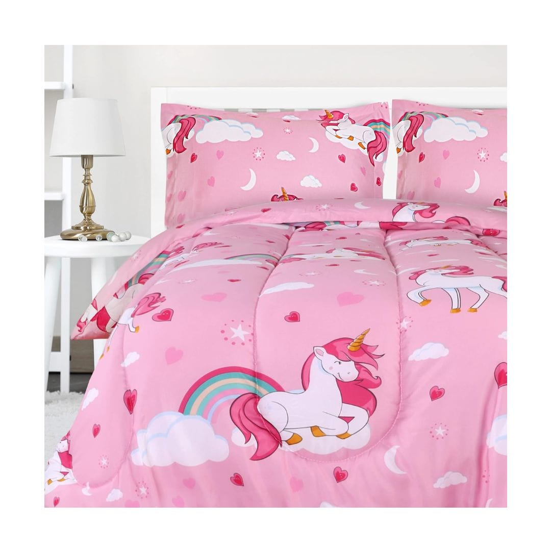 Utopia Bedding box-stitched unicorn comforter