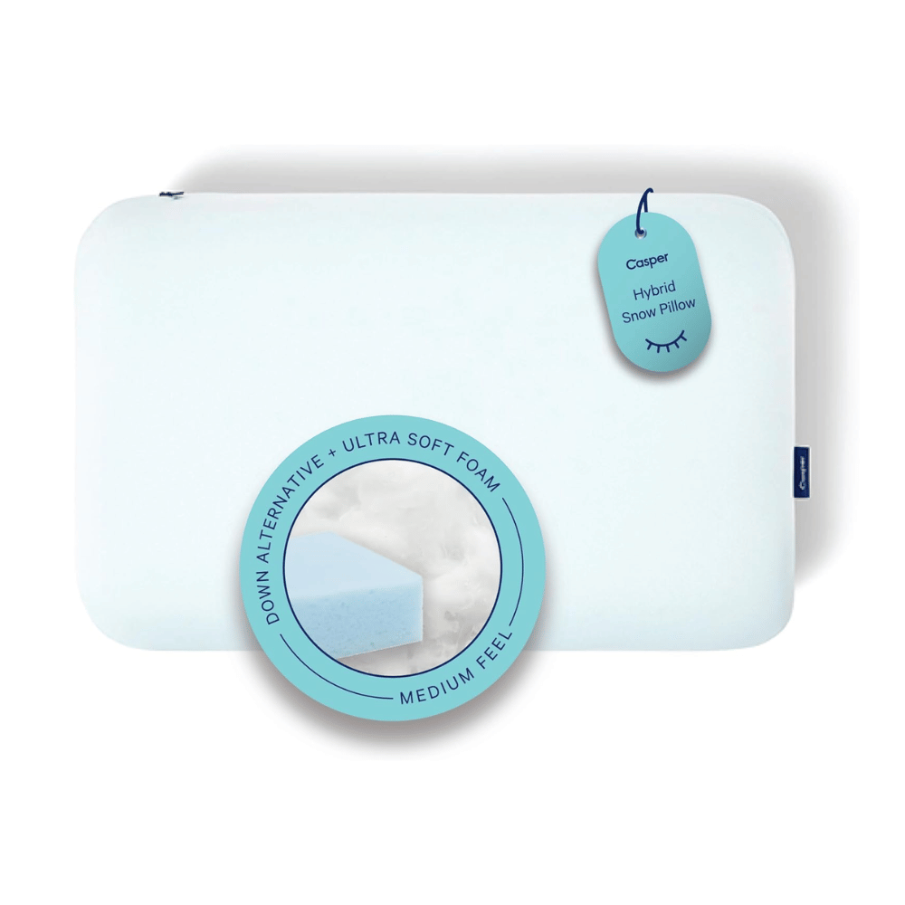  Casper hybrid snow pillow