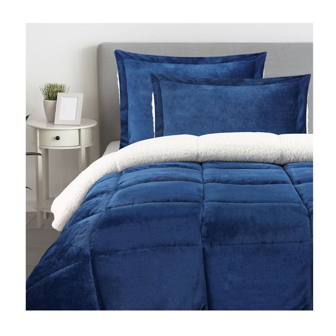 Utopia Bedding reversible sherpa comforter
