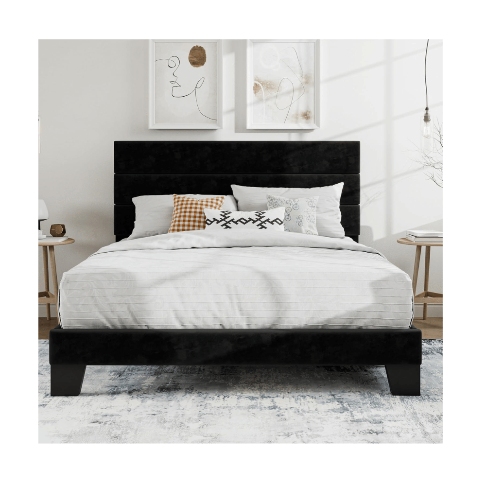 SHA CERLIN velvet bed frame​