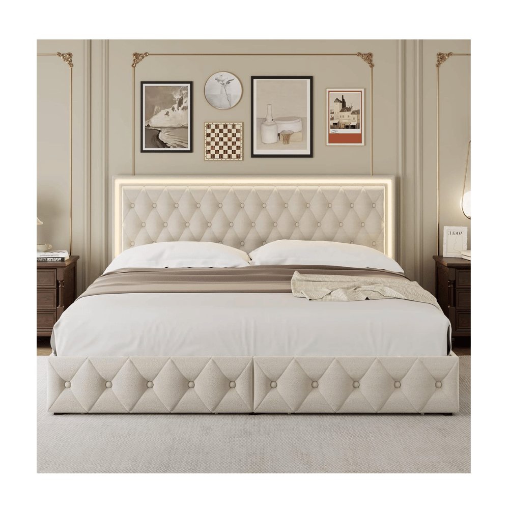 Keyluv LED bed frame (Credit: Keyluv)