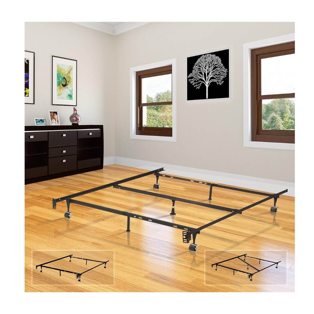KB Designs sturdy metal Full XL Bed Frame