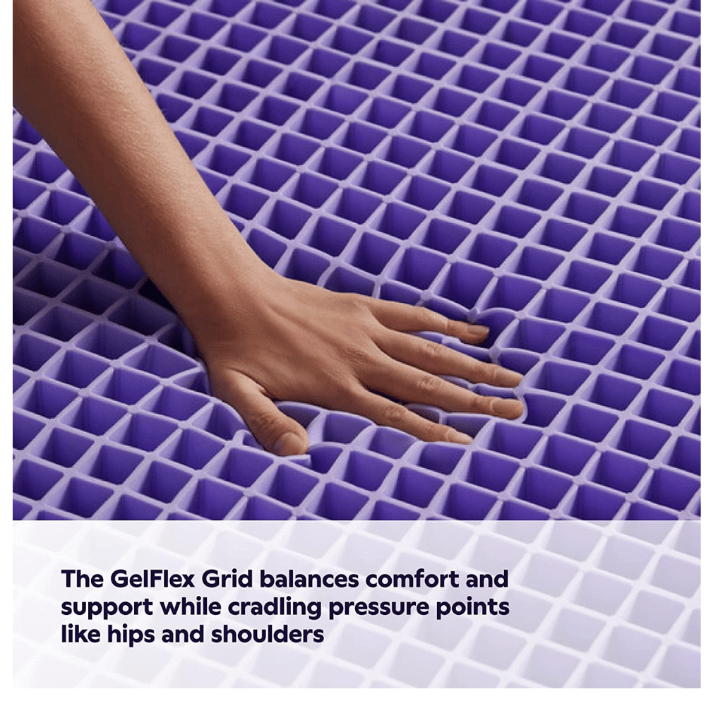 Purple bed comfort