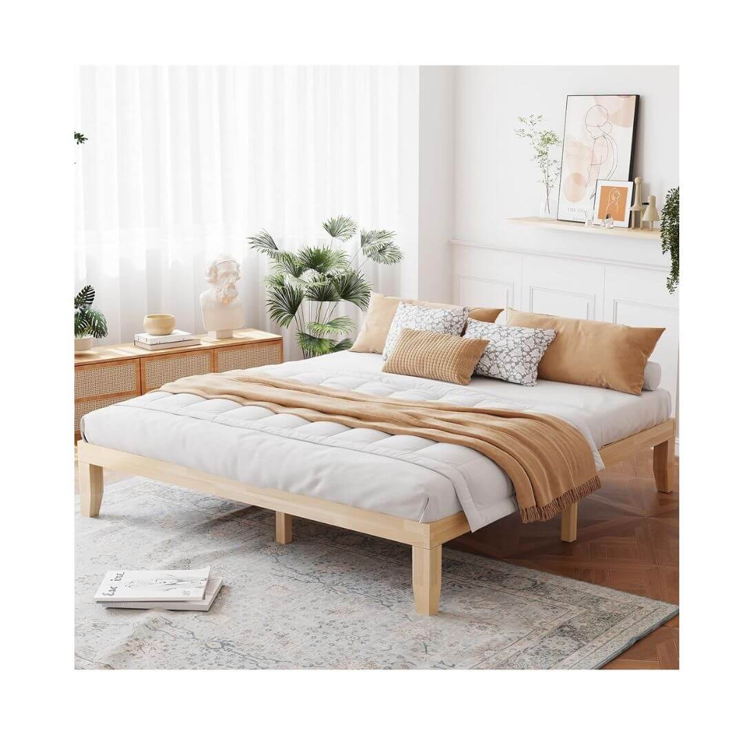 Giantex natural frame bed