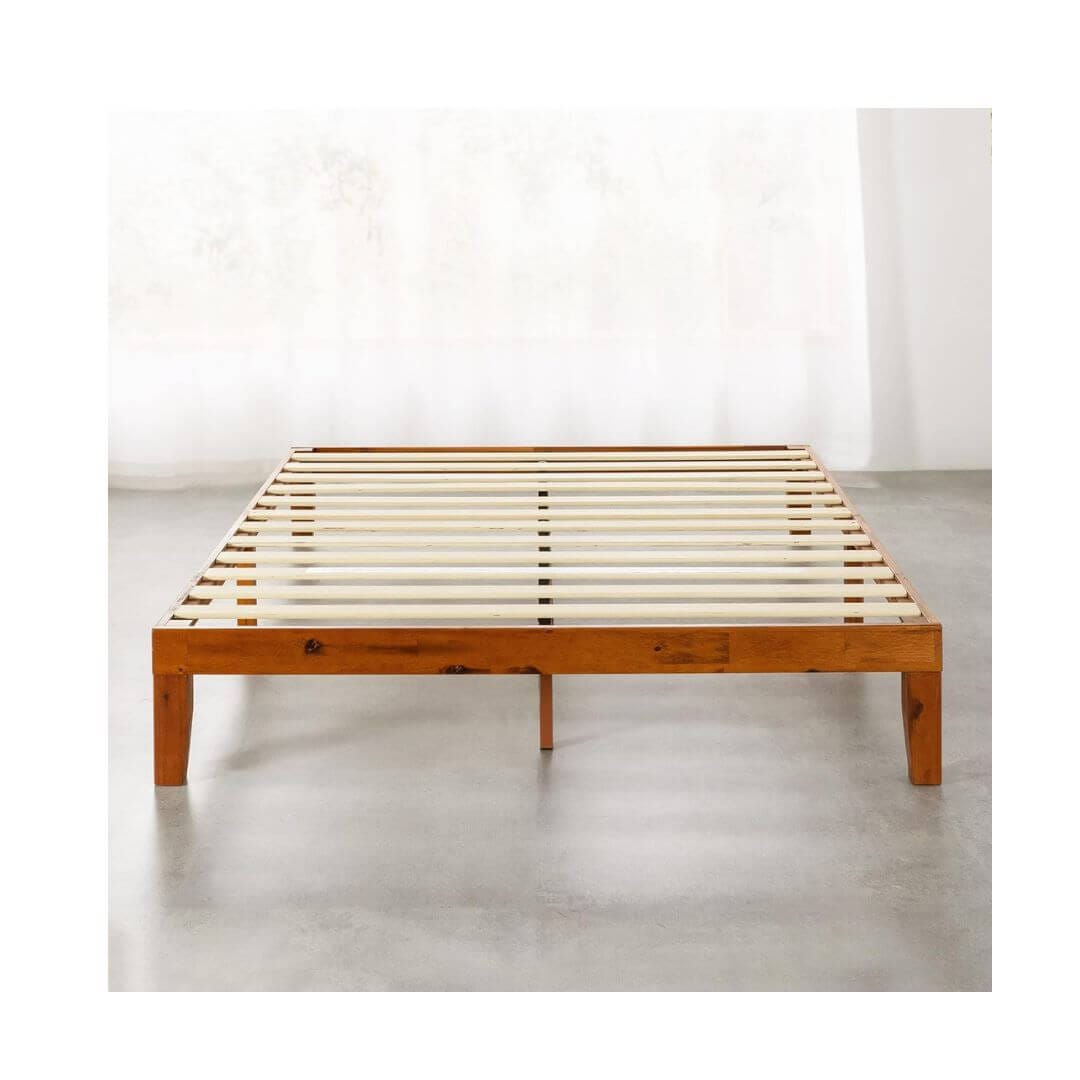 Mellow classic wood bed