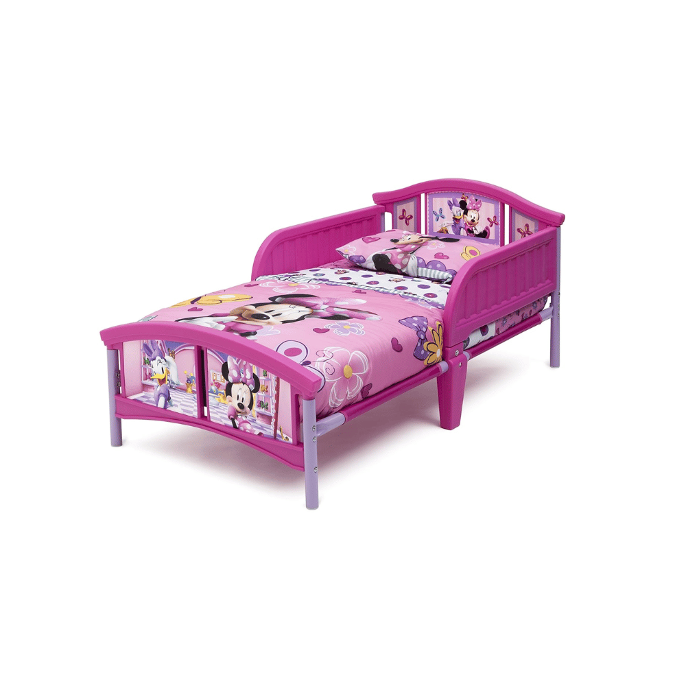 Toddler guardrail bed frame