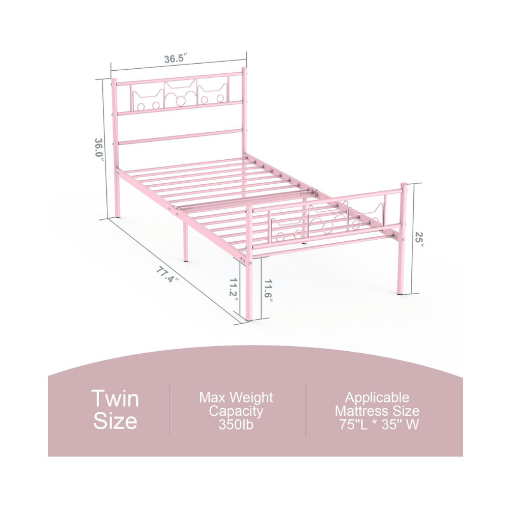 GIME Modern pink toddler bed