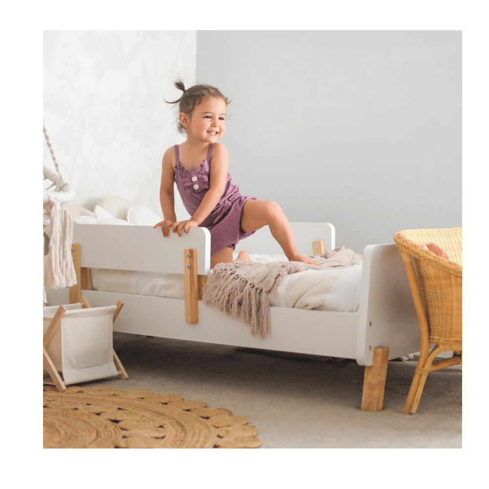 Secure toddler bed frame
