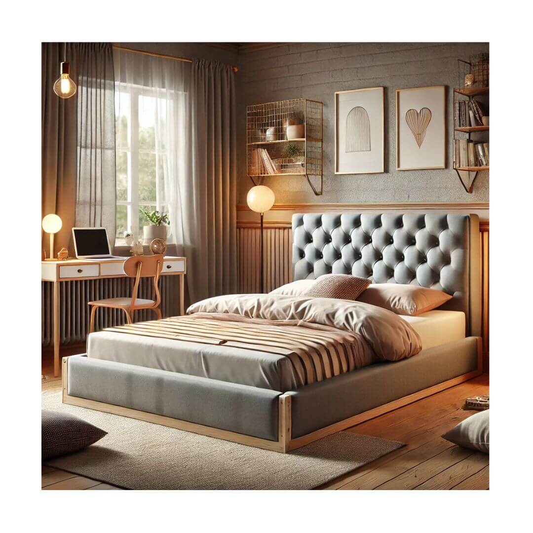 Upholstered warm Full XL Bed Frame