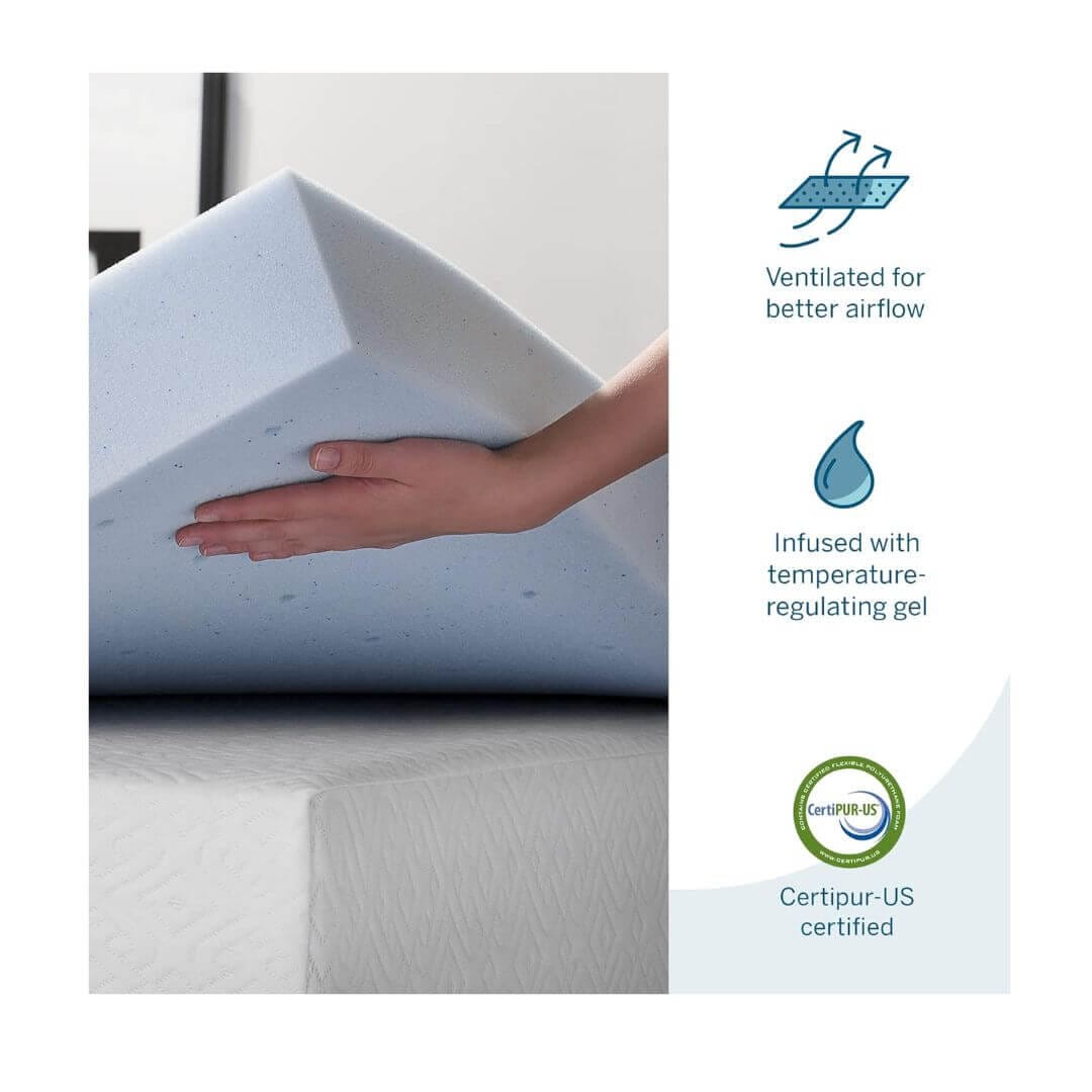 LUCID pressure relief topper