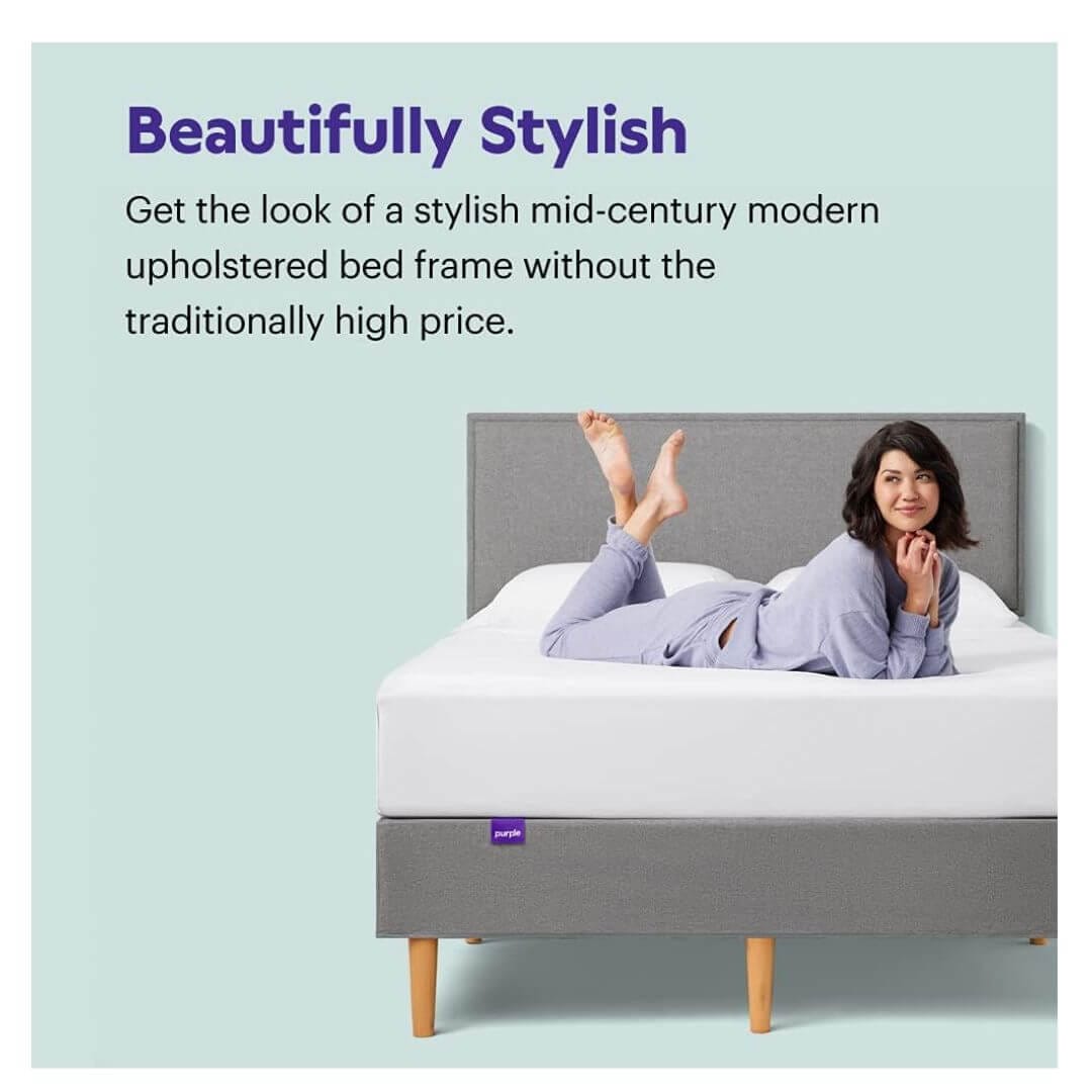 Purple supportive Full Size Bed frame