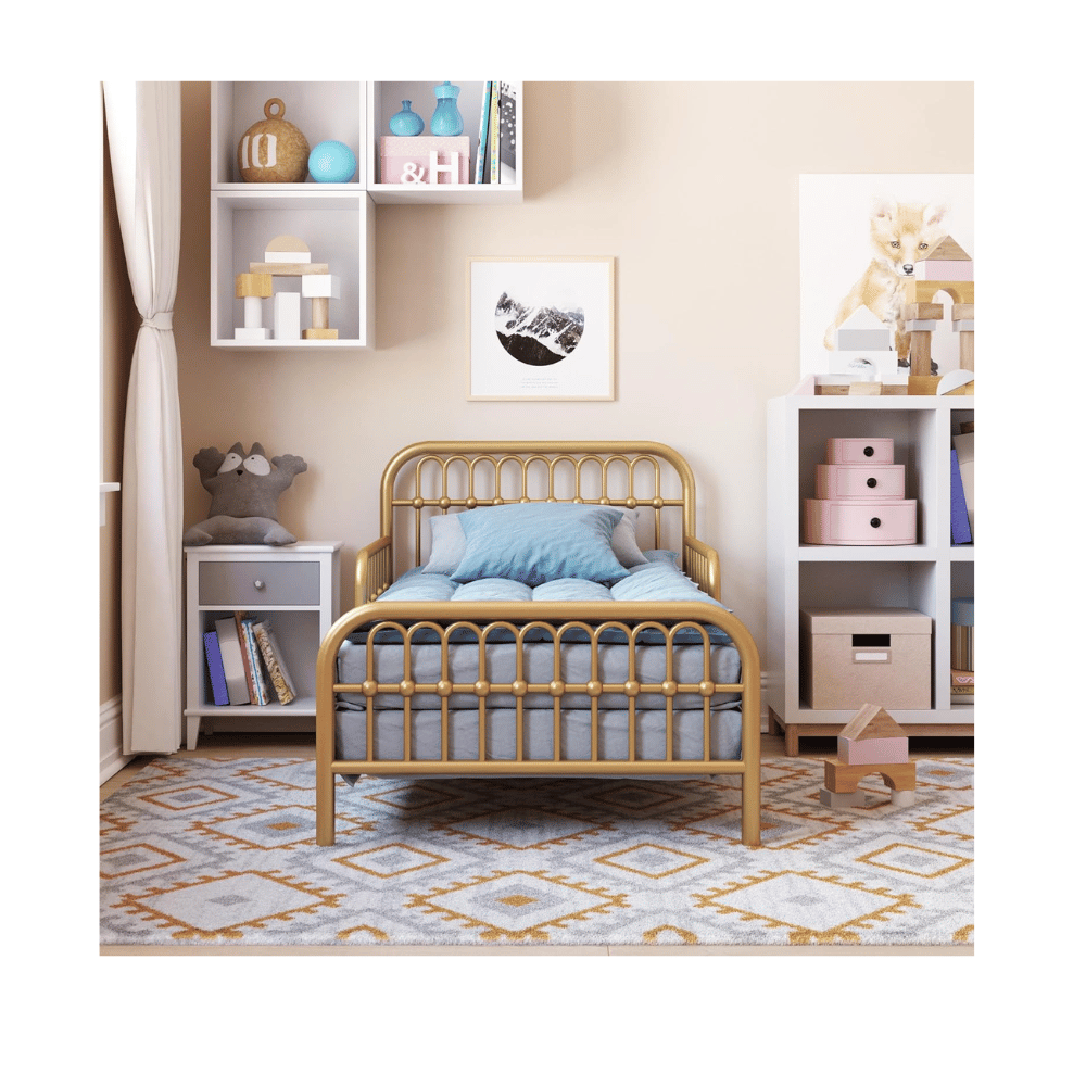 Gold toddler bed frame