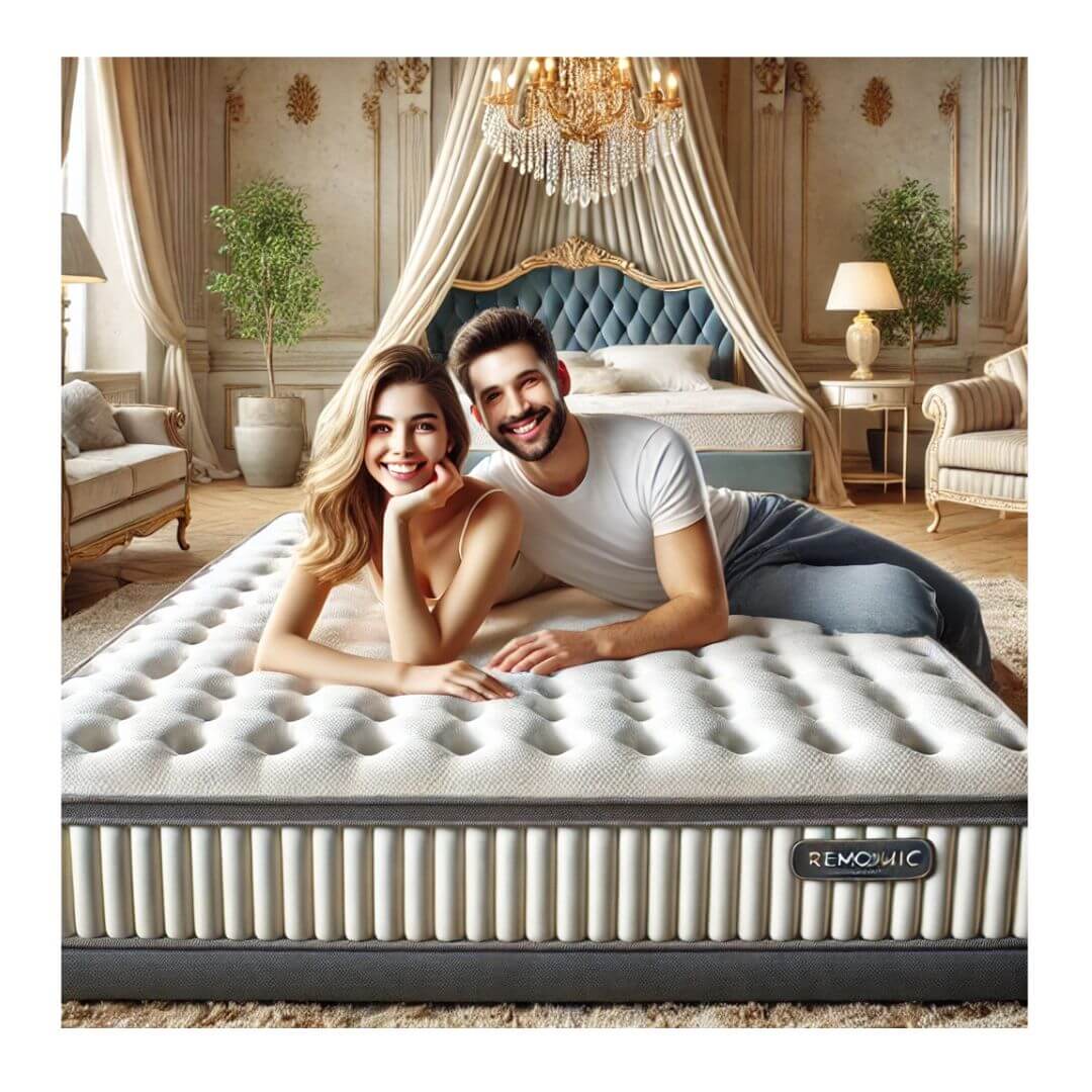 Couple lying side-by-side smiling 
