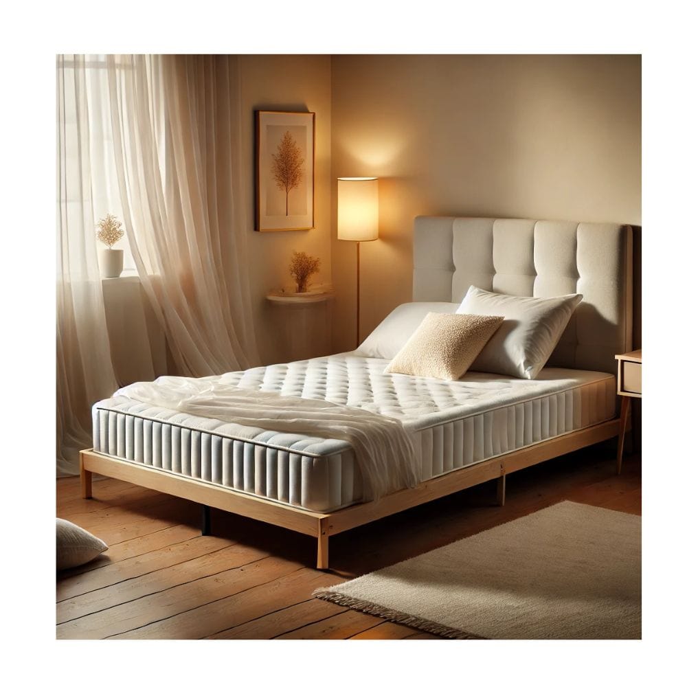 Memory foam stitched bed