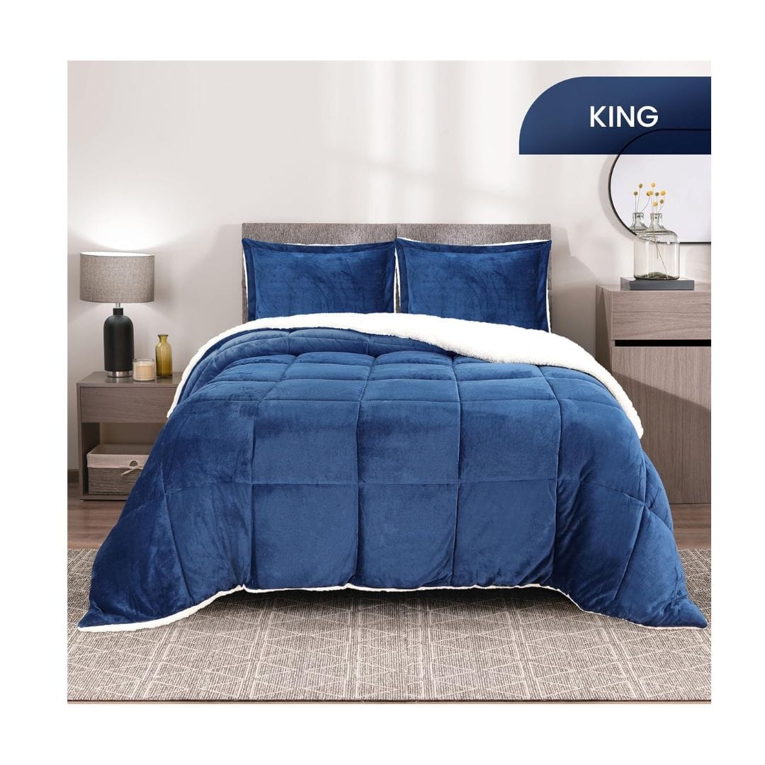 Utopia Bedding sherpa micromink comforter
