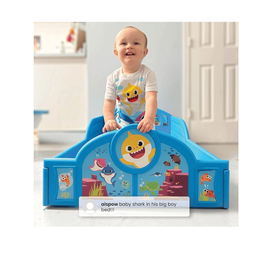 Secure toddler bed frame