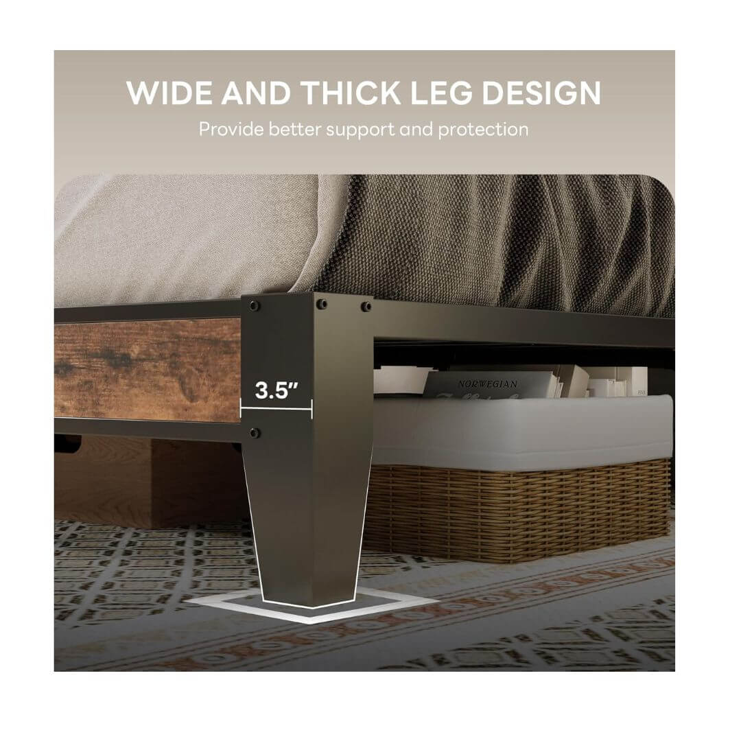 LIKIMIO sleek storage Full XL Bed Frame