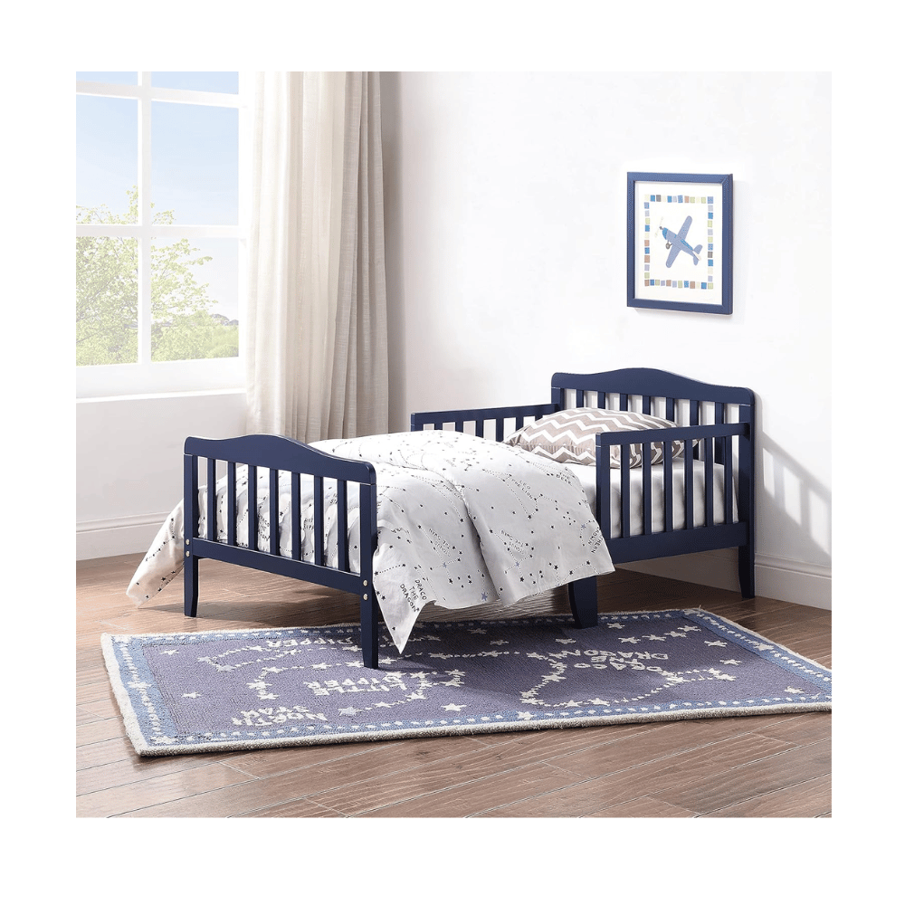 Secure toddler guardrail bed