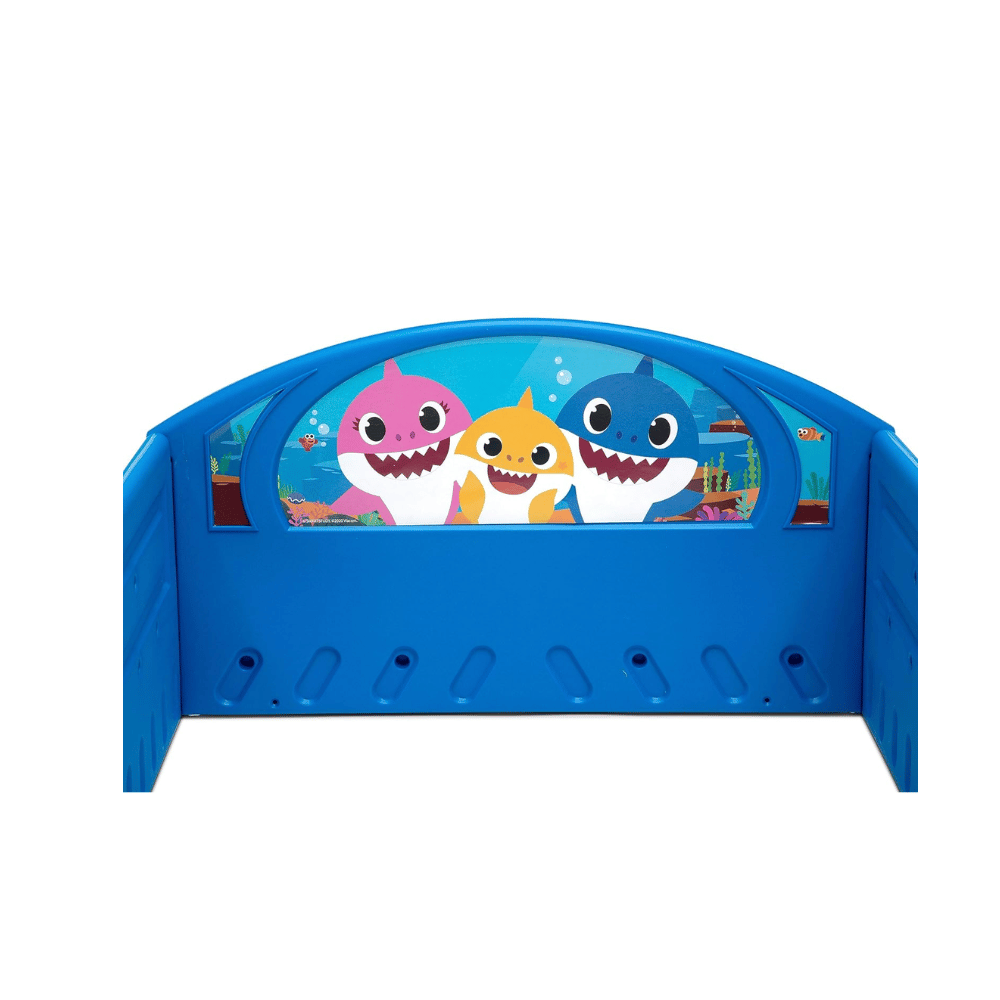 Colorful plastic toddler bed