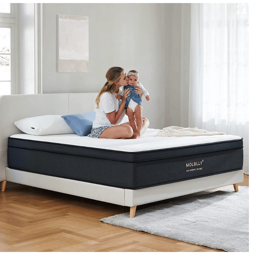 Molblly breathable plush twin mattress