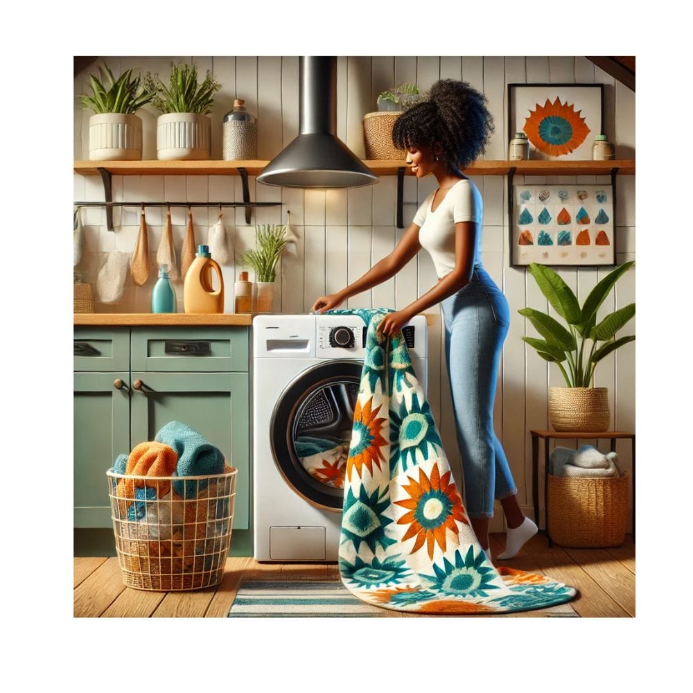 Machine wash blanket care