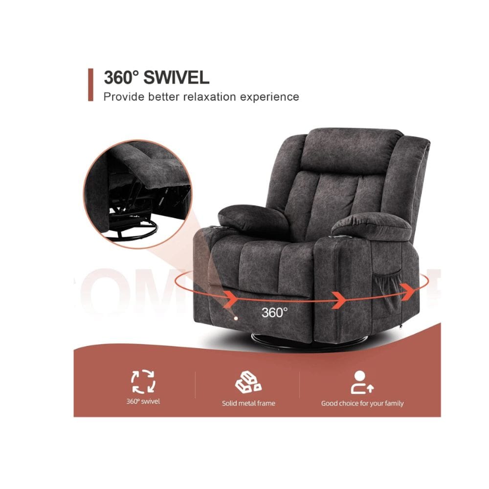 COMHOMA leather recliner chair