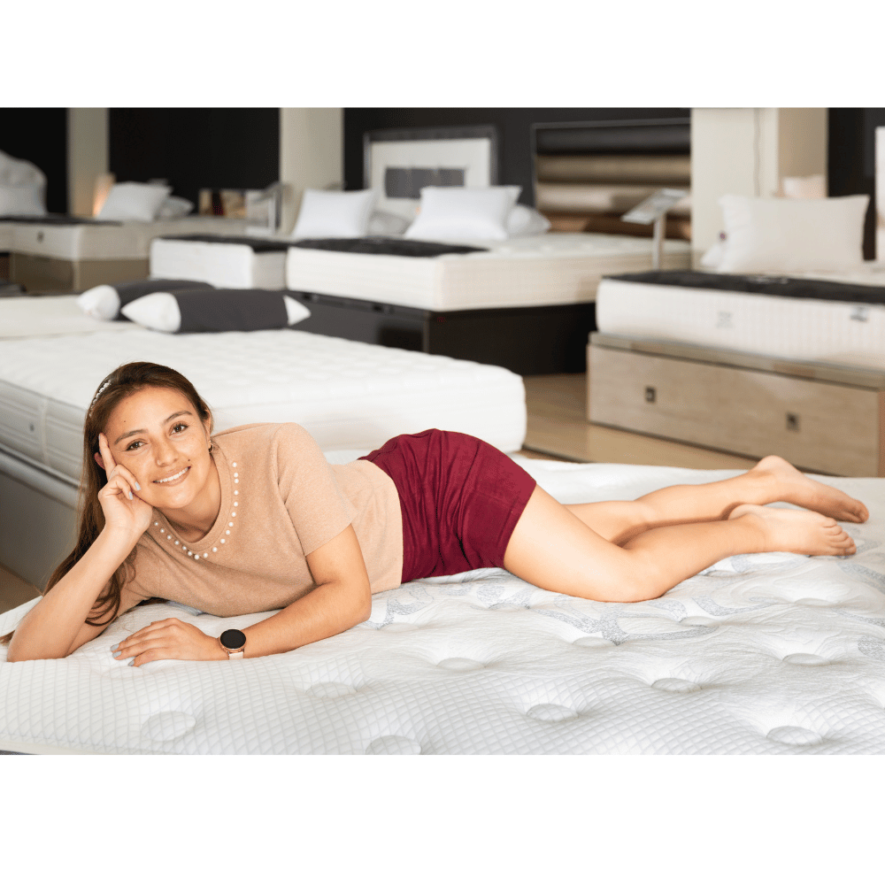 in-store mattress trial by family