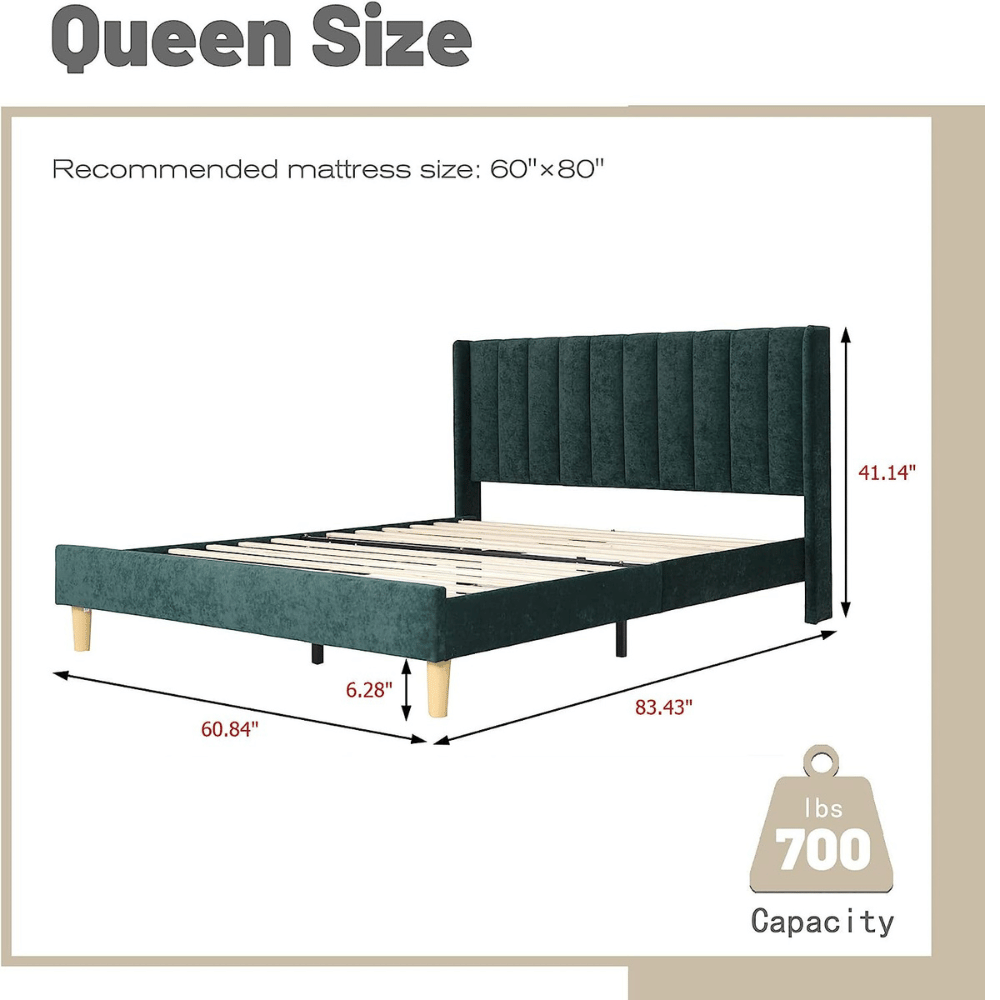 AGARTT luxurious look bed frame