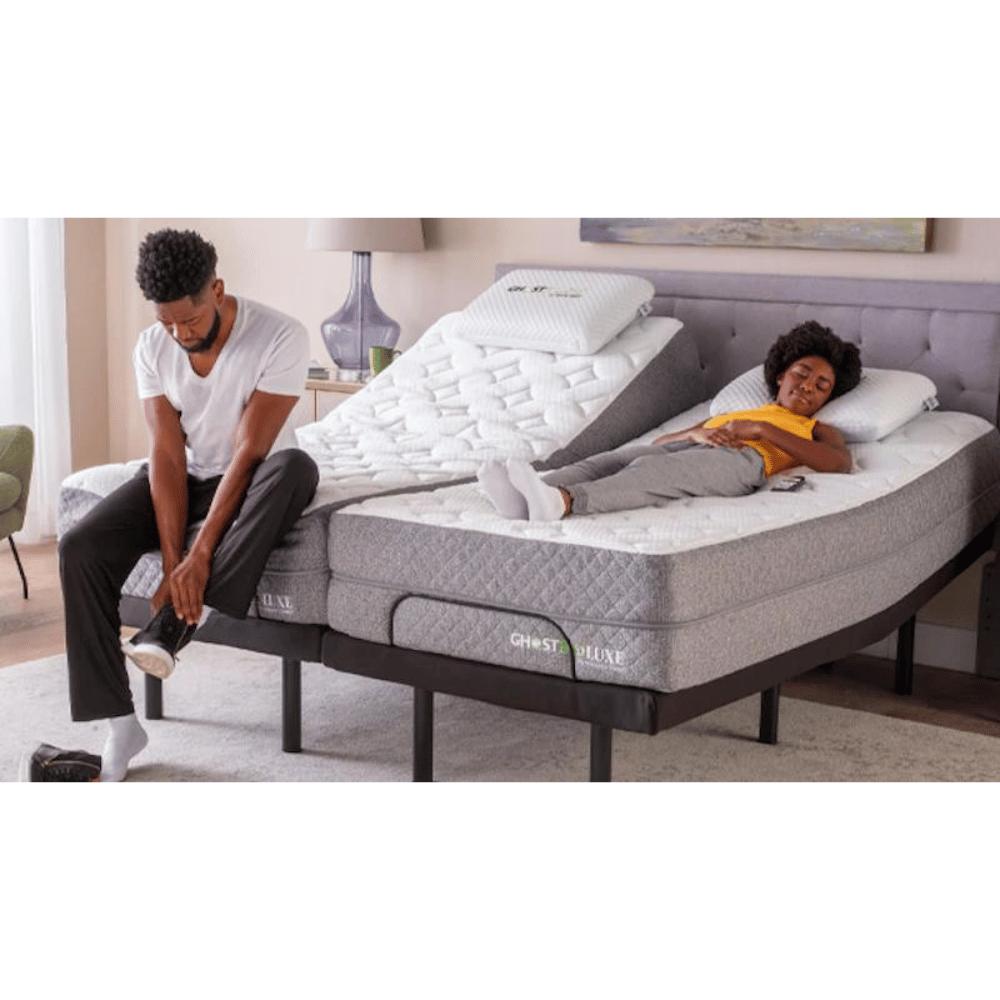 GhostBed deluxe mattress adjustable base