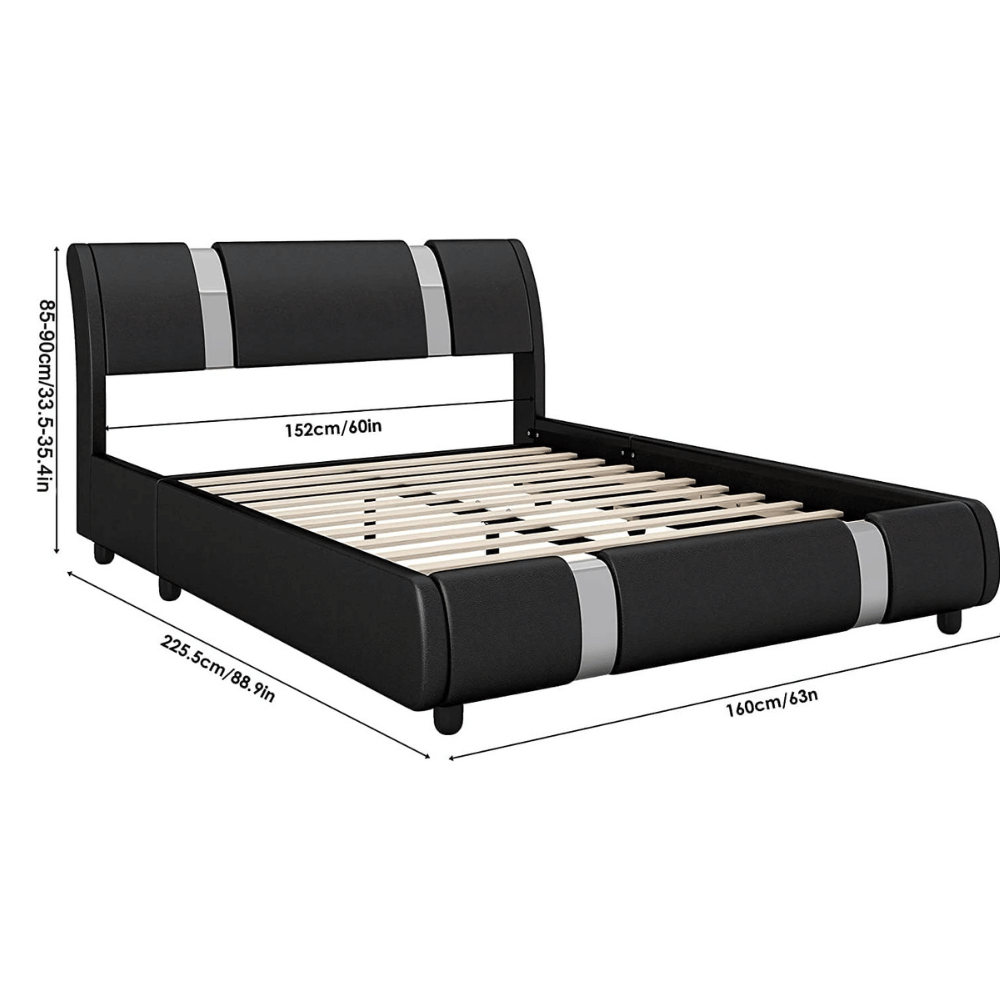 Keyluv contemporary bed frame