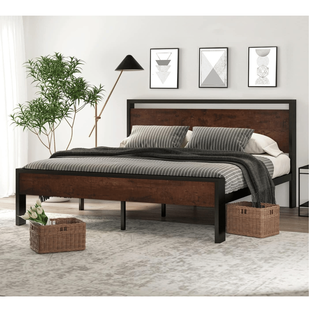 SHA CERLIN 14-inch metal bed frame