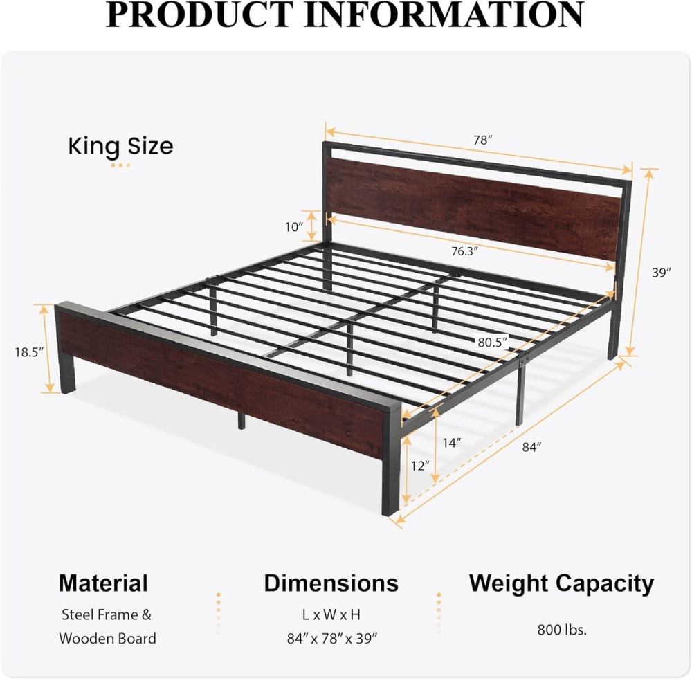 SHA CERLIN stylish platform bed
