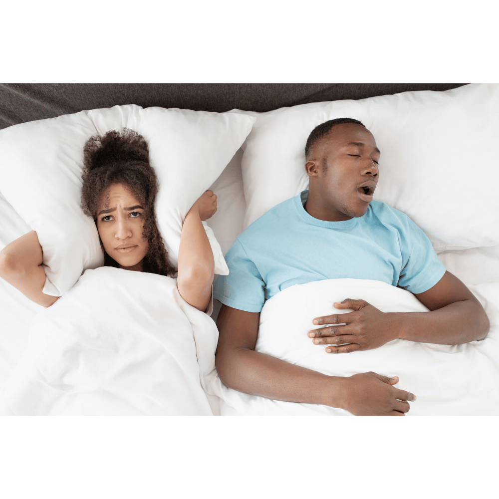 Woman awake while partner struggles with apnea