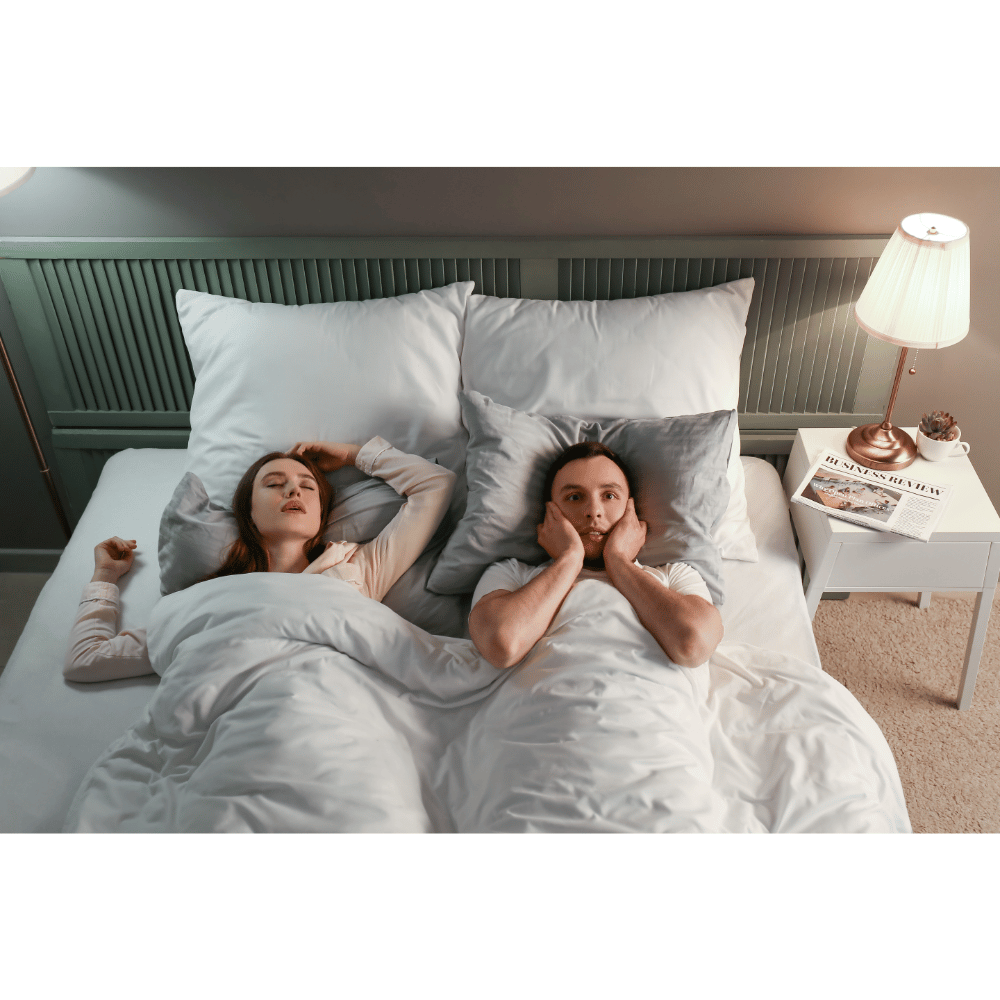 Sleepless spouse affected by partner’s sleep apnea