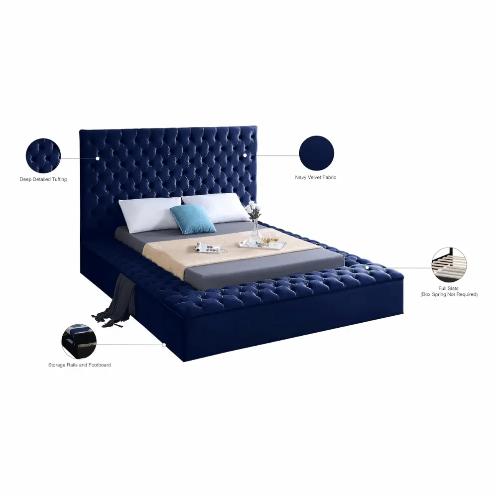 Meridian Furniture glam Cloud Bed Frame