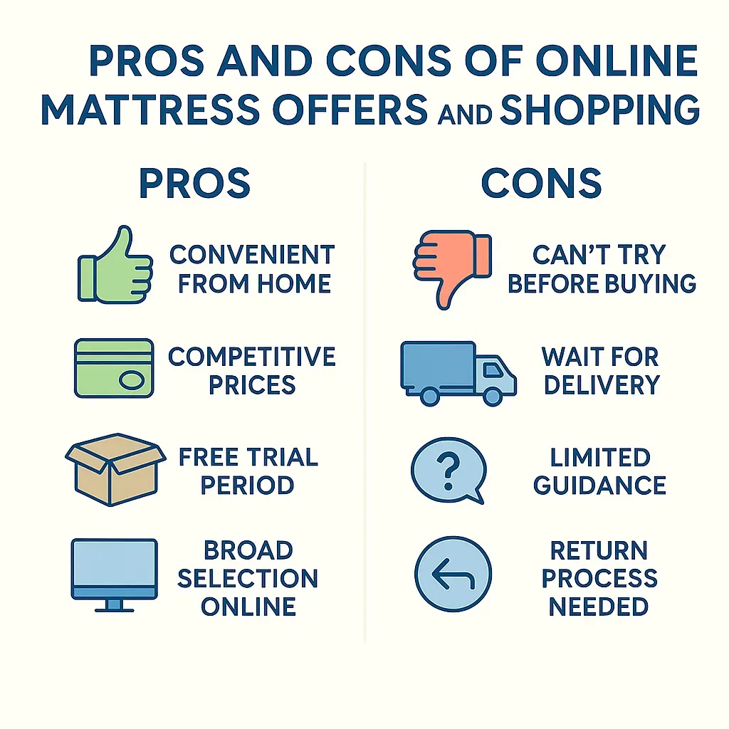 Online mattress shopping pros and cons